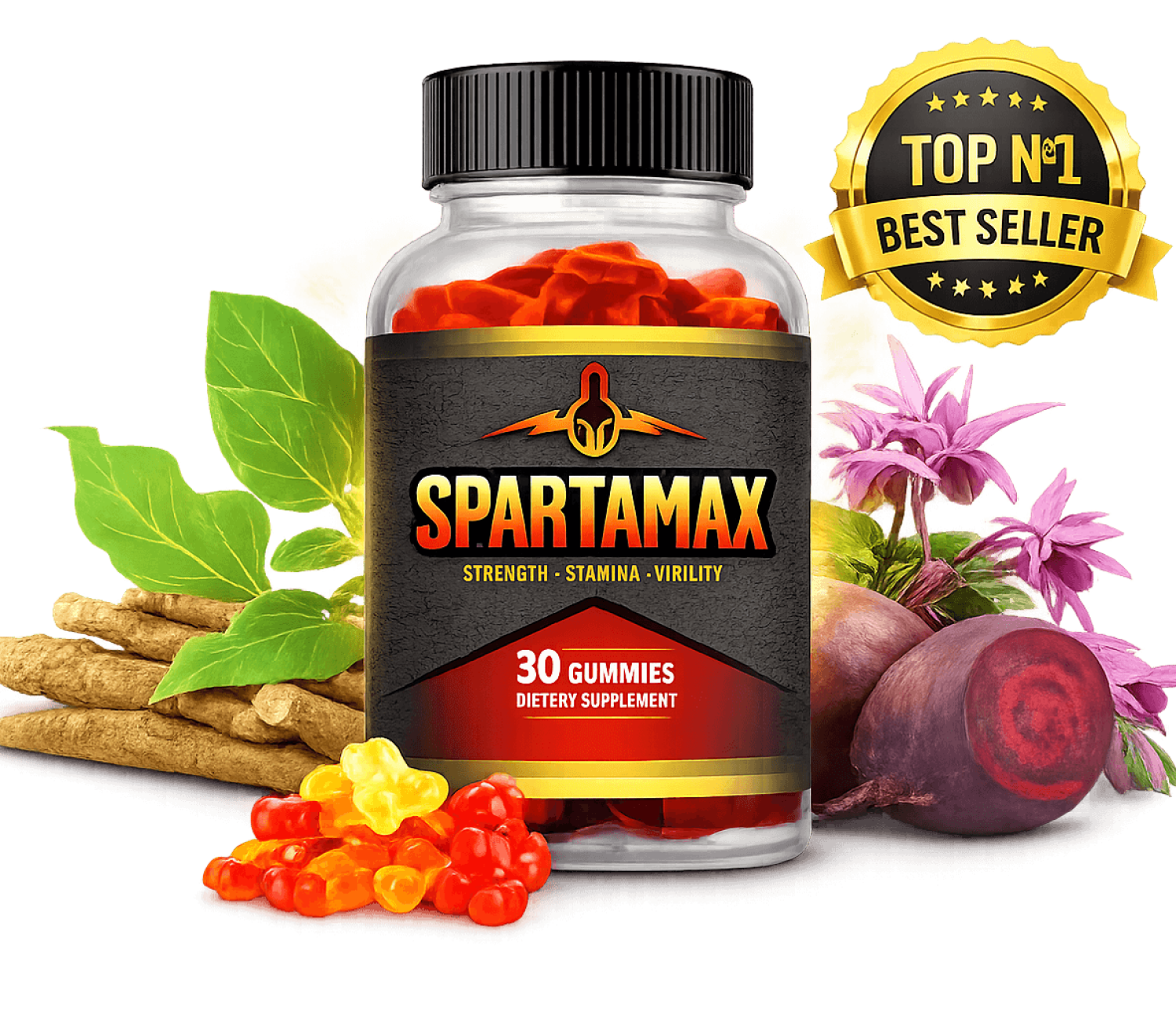 Gummies SpartMax e ingredientes naturais (1)